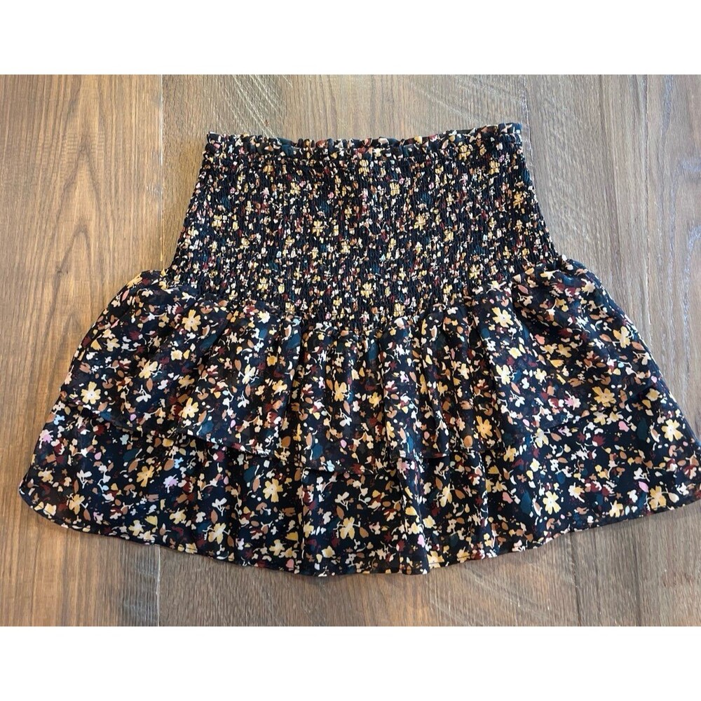 NWT Flag & Anthem Smoked Tiered Short Skirt - L